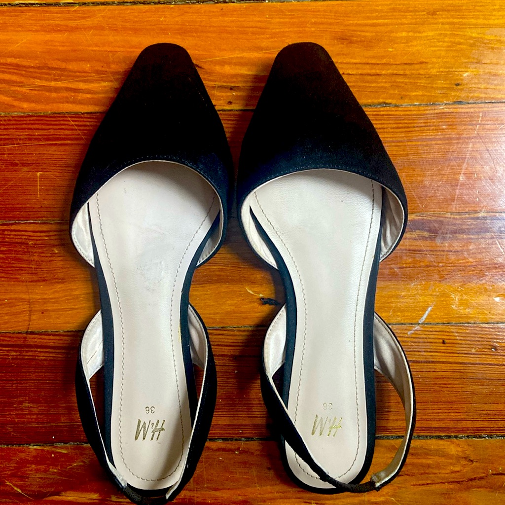 H&M Suede Slingback Flats